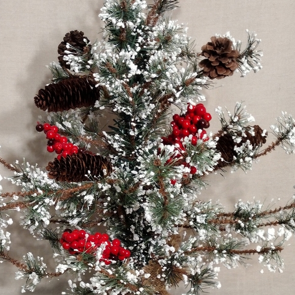 Rustic Flocked Tabletop Tree - Picture 3 of 5